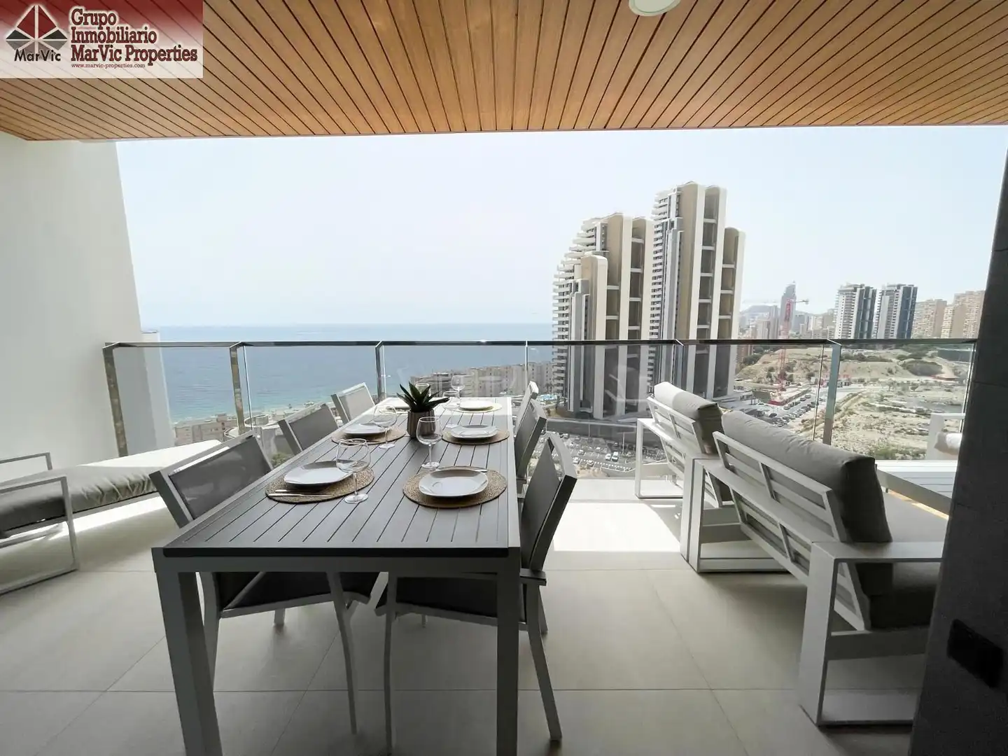 Terrasse von Wohnung zum Verkauf in Benidorm mit Terrasse, Möbliert und Gemeinschaftspool
