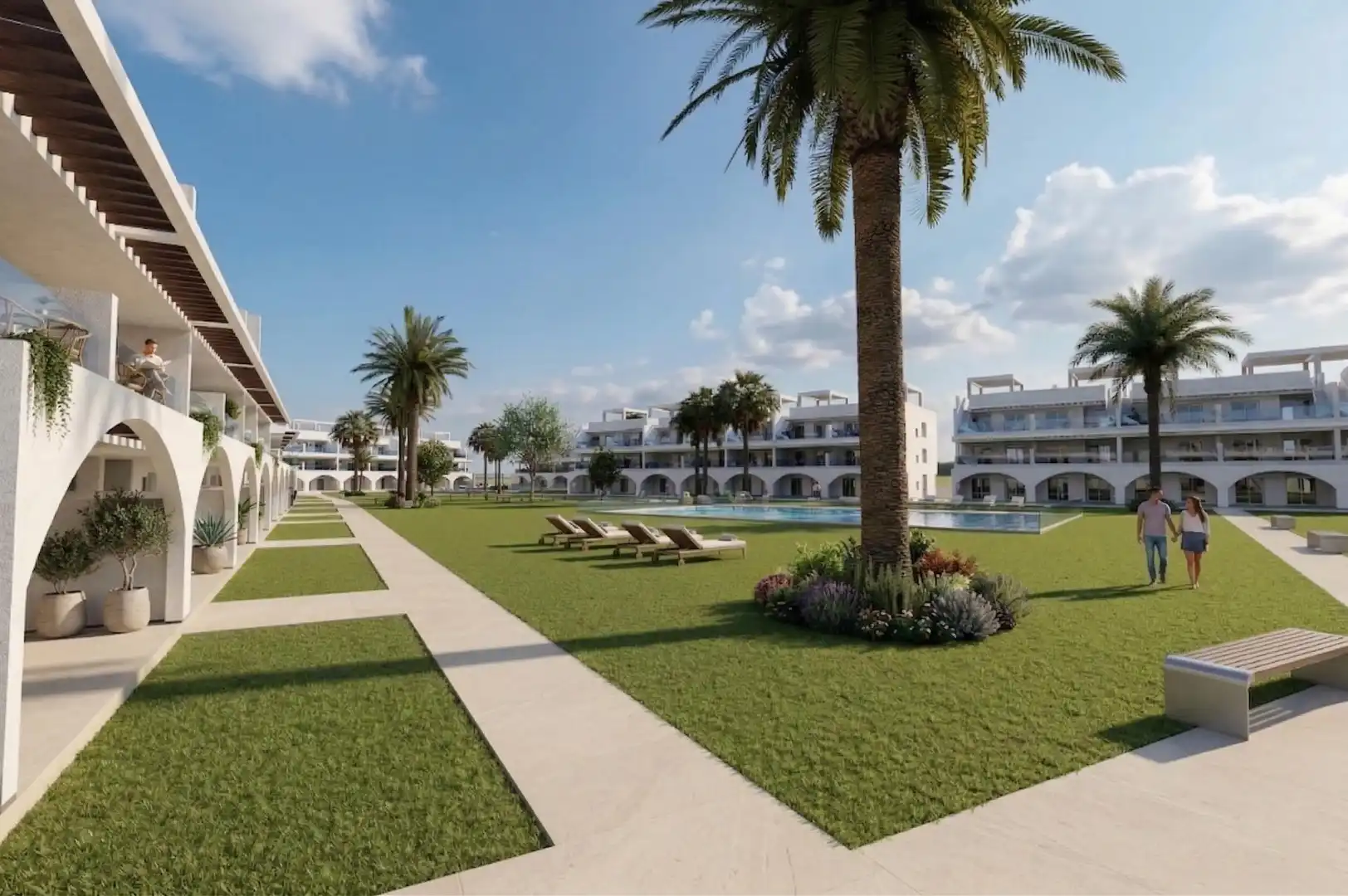 Vista exterior de Piso en venta en Vera con Terraza y Piscina comunitaria