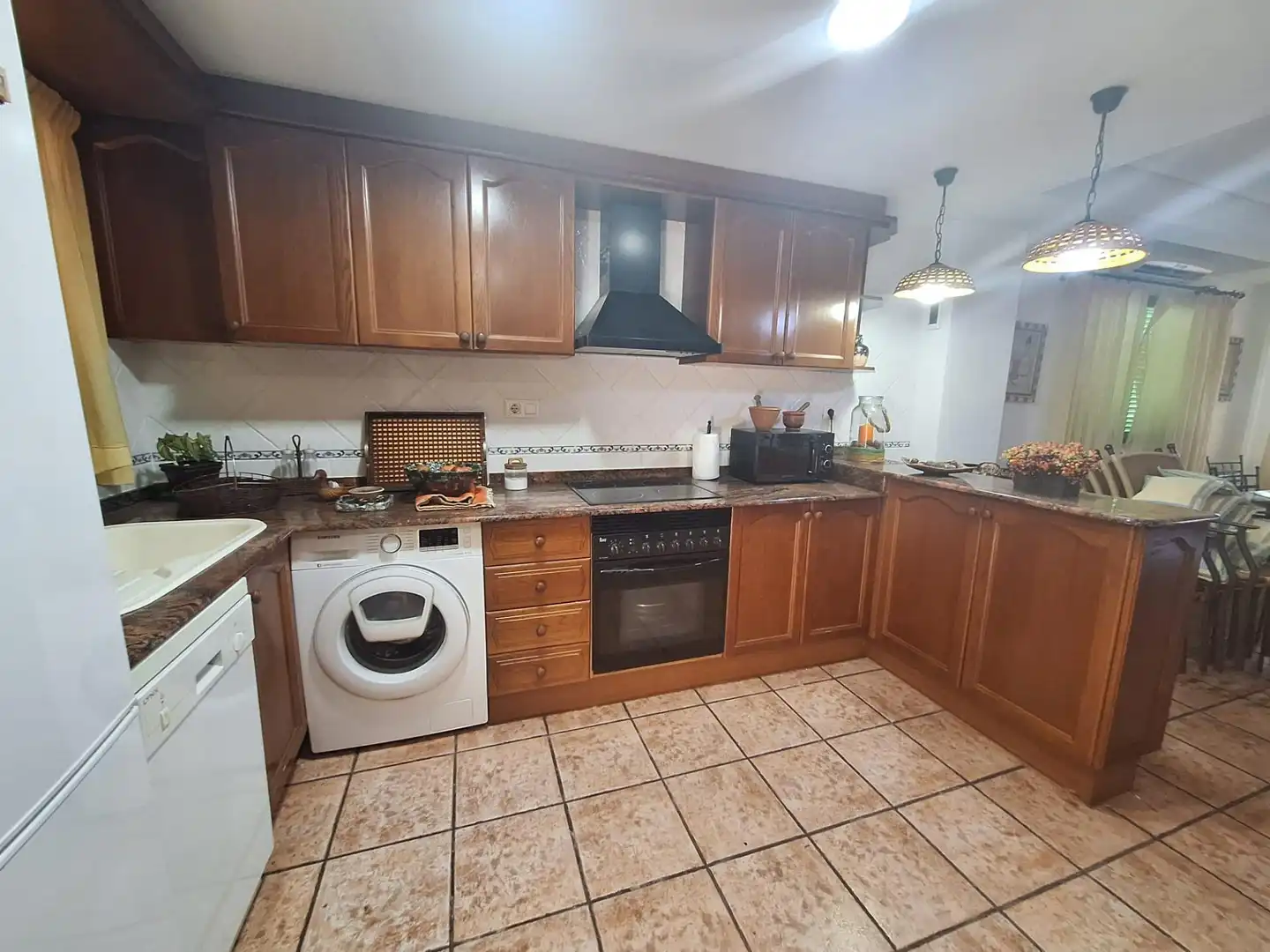 Cocina de Casa adosada en venta en Tavernes de la Valldigna con Aire acondicionado, Jardín privado y Terraza