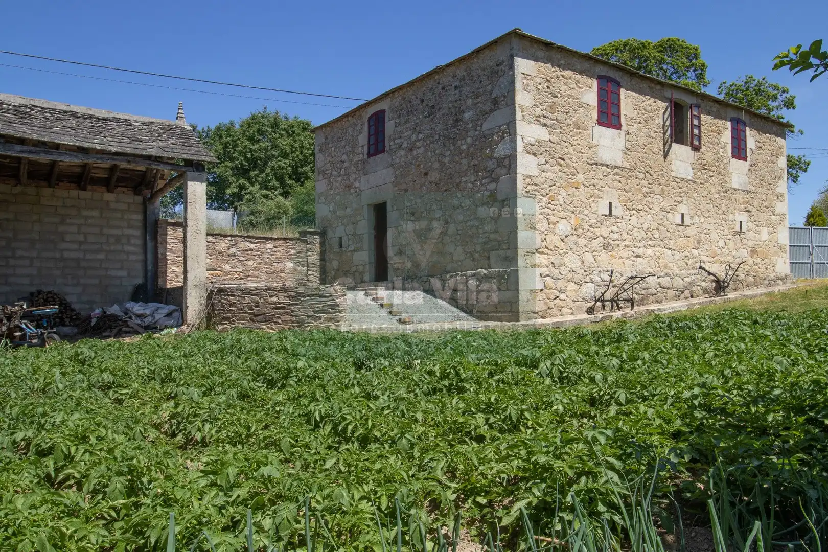 Vista exterior de Casa o chalet en venta en Guntín con Terraza y Trastero