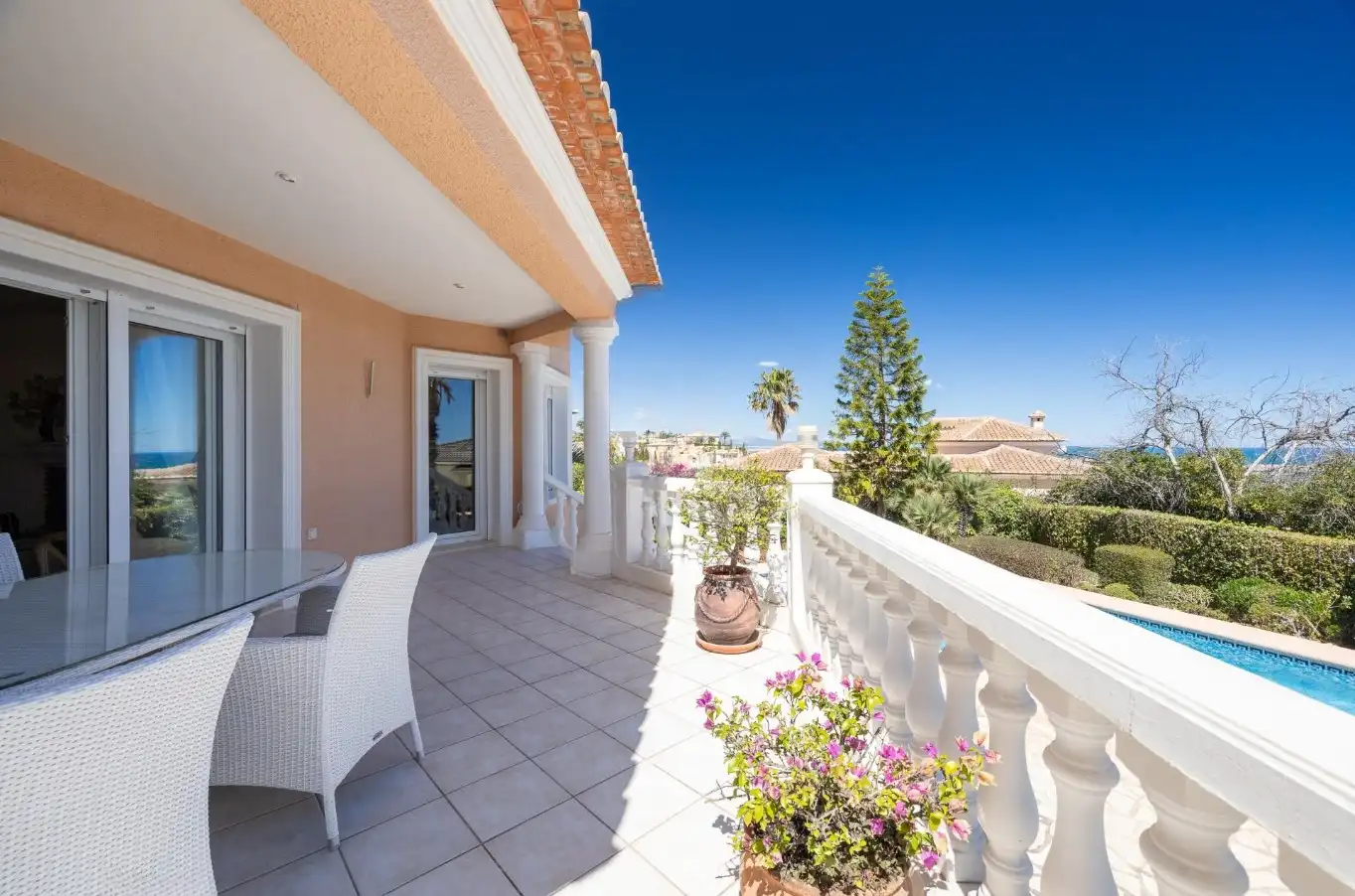 Terraza de Casa o chalet de alquiler en Dénia con Aire acondicionado, Calefacción y Jardín privado