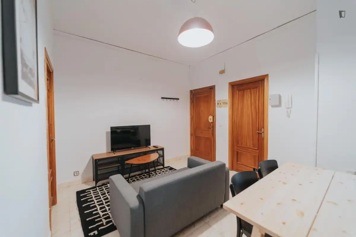Living room of Apartments for share in Madrid  with Furnished, Oven and Washing machine