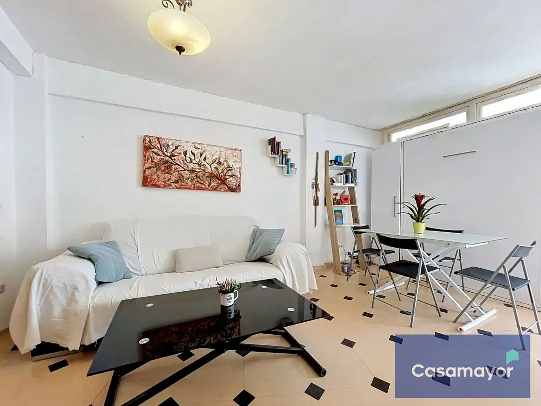 Wohnzimmer von Wohnung zum Verkauf in Alicante / Alacant mit Klimaanlage, Heizung und Terrasse