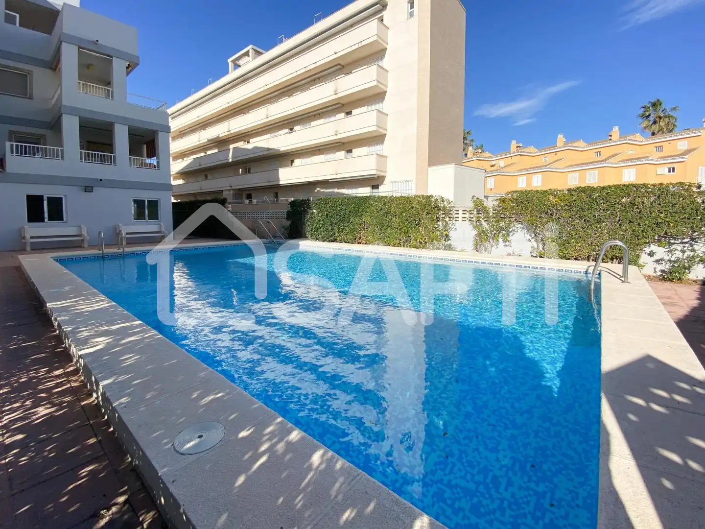 Piscina de Casa adosada en venda en Sueca amb Terrassa, Balcó i Piscina comunitària