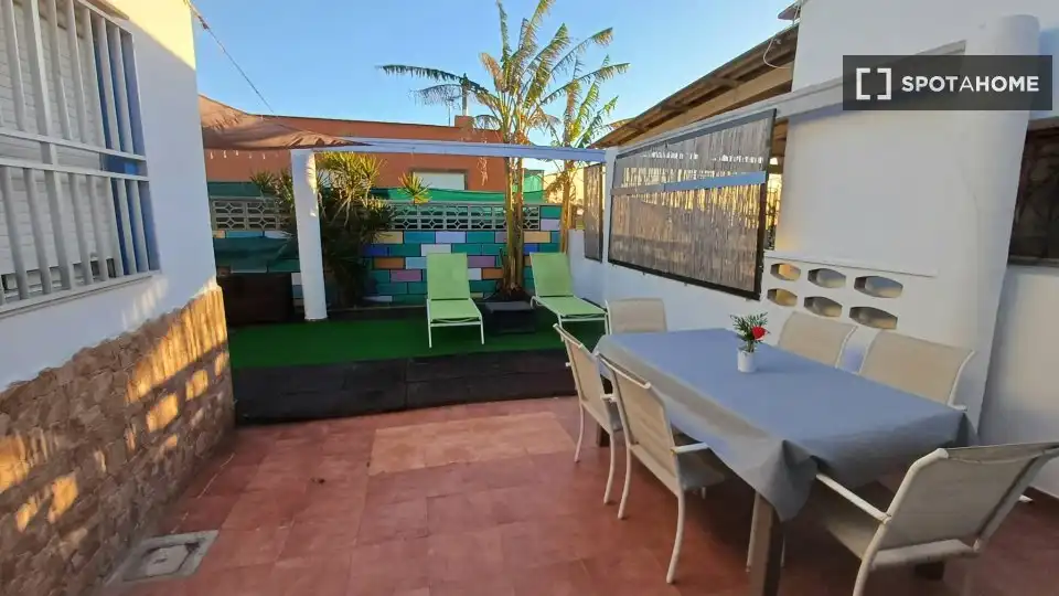 Terrace of Flat for rent in Sueca  with Air Conditioner, Heating and Furnished