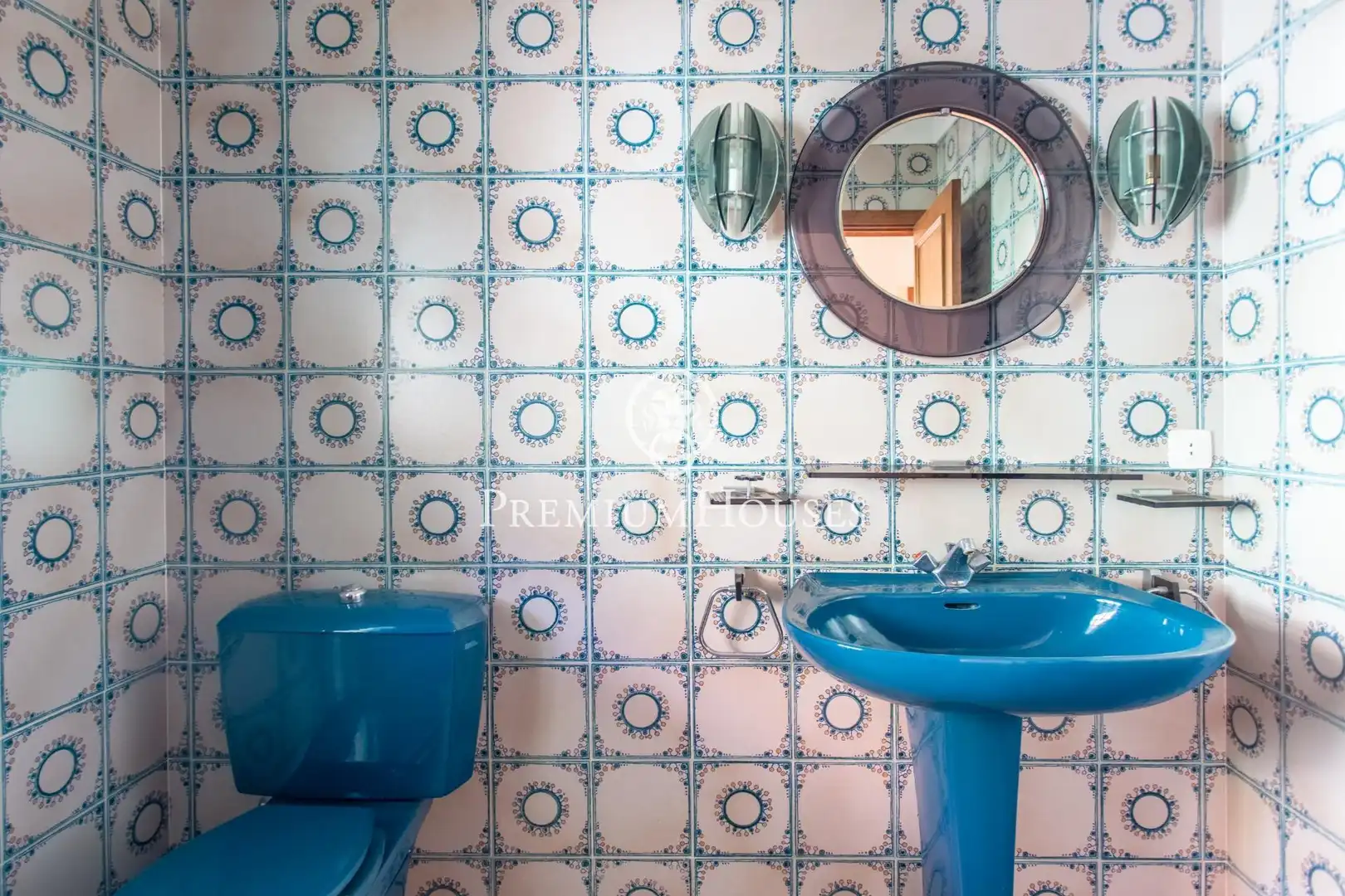 Badezimmer von Haus oder Chalet zum Verkauf in Argentona mit Parkett