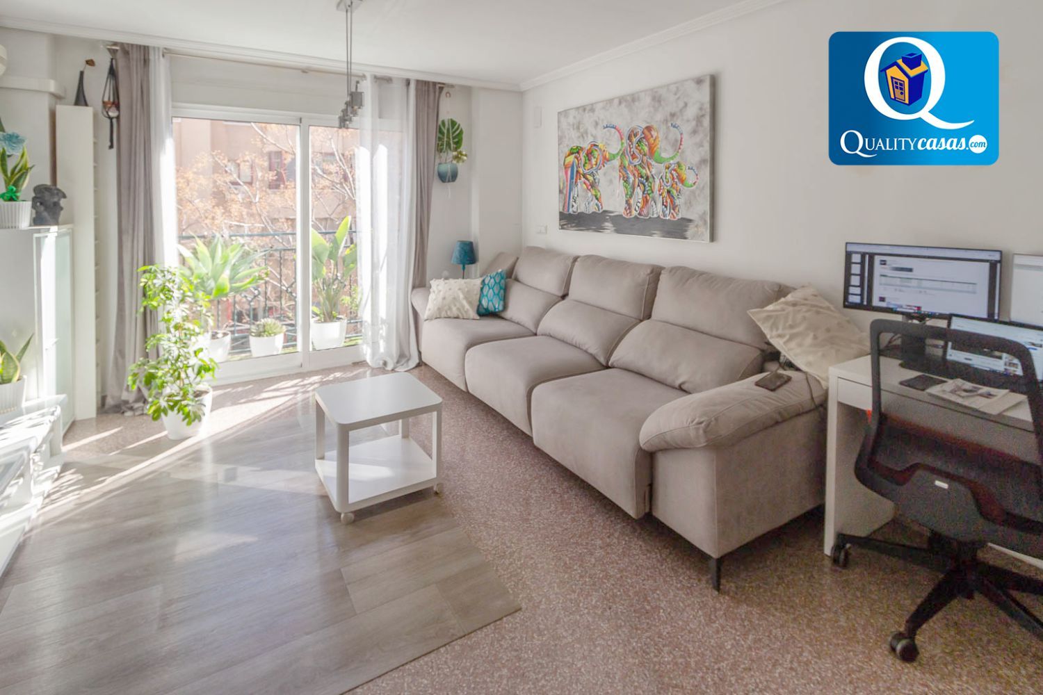 Living room of Flat for sale in San Vicente del Raspeig / Sant Vicent del Raspeig  with Air Conditioner, Heating and Balcony