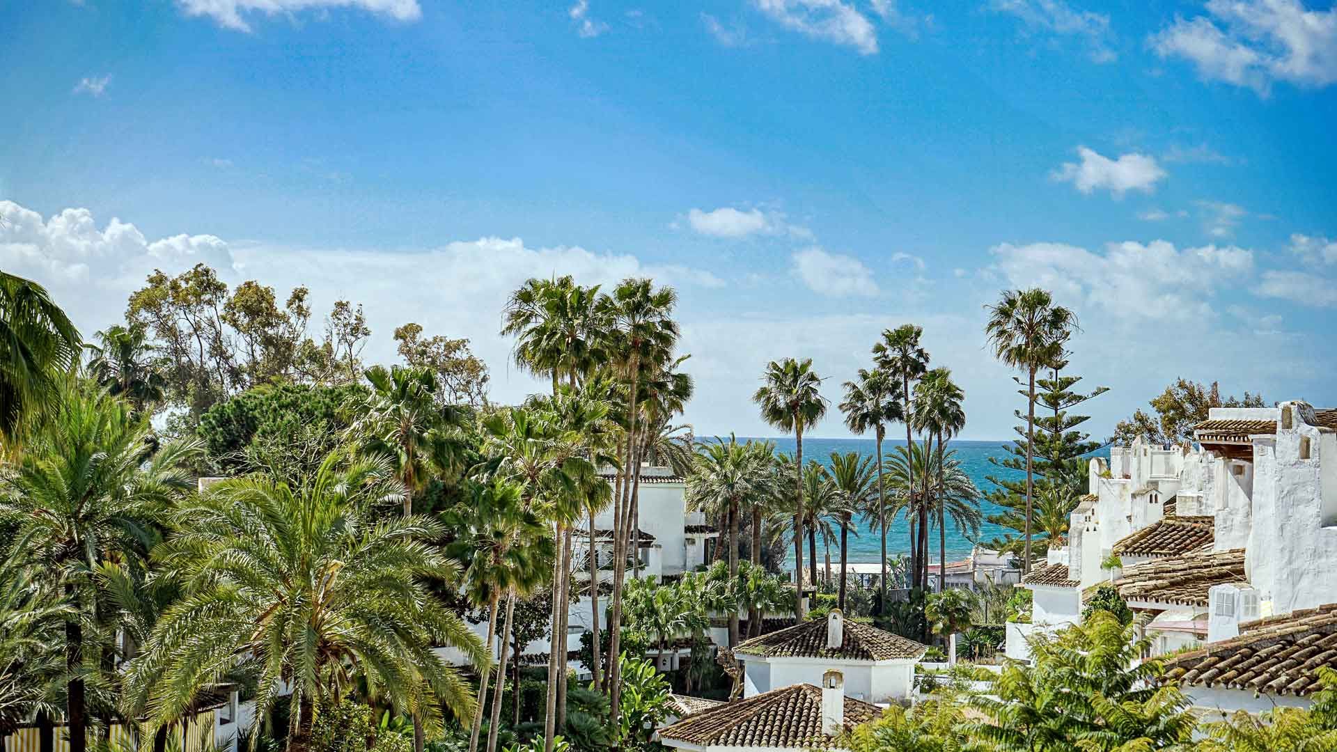 Jardí de Àtic en venda en Marbella amb Aire condicionat, Terrassa i Piscina