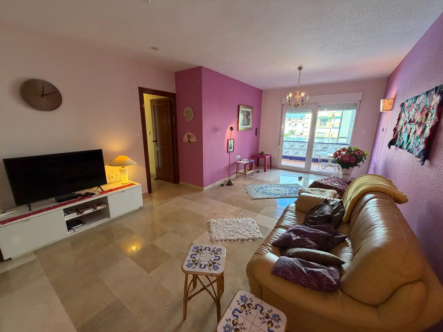 Wohnzimmer von Wohnung zum Verkauf in Torrox mit Terrasse, Möbliert und Gemeinschaftspool