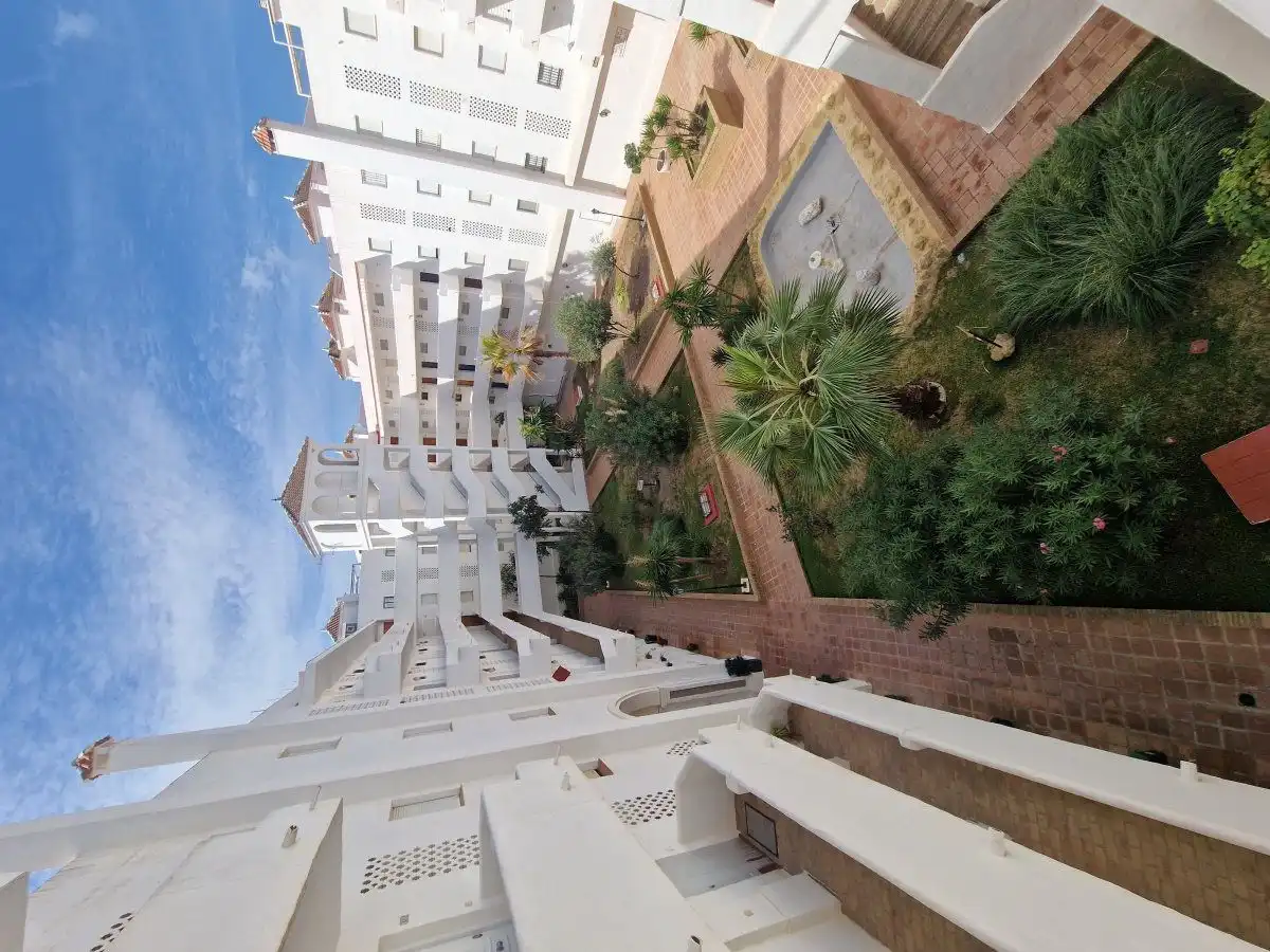 Vista exterior de Piso en venta en Almonte con Terraza, Balcón y Piscina comunitaria