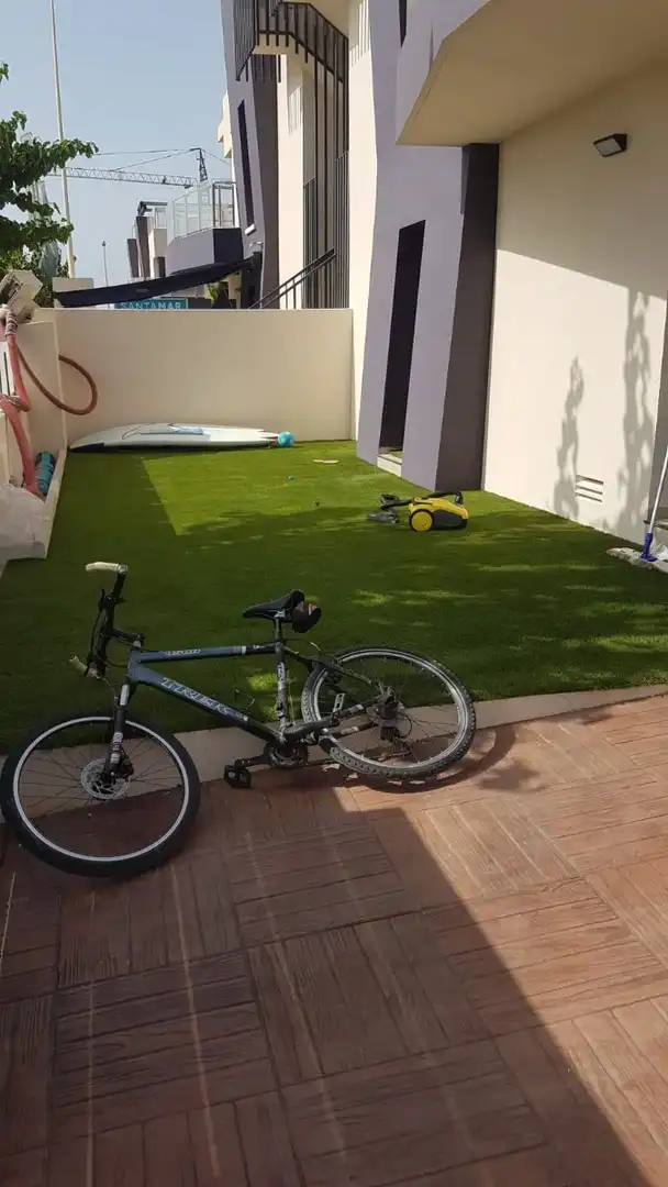 Terrasse von Haus oder Chalet zur Miete in Pilar de la Horadada mit Klimaanlage, Terrasse und Schwimmbad