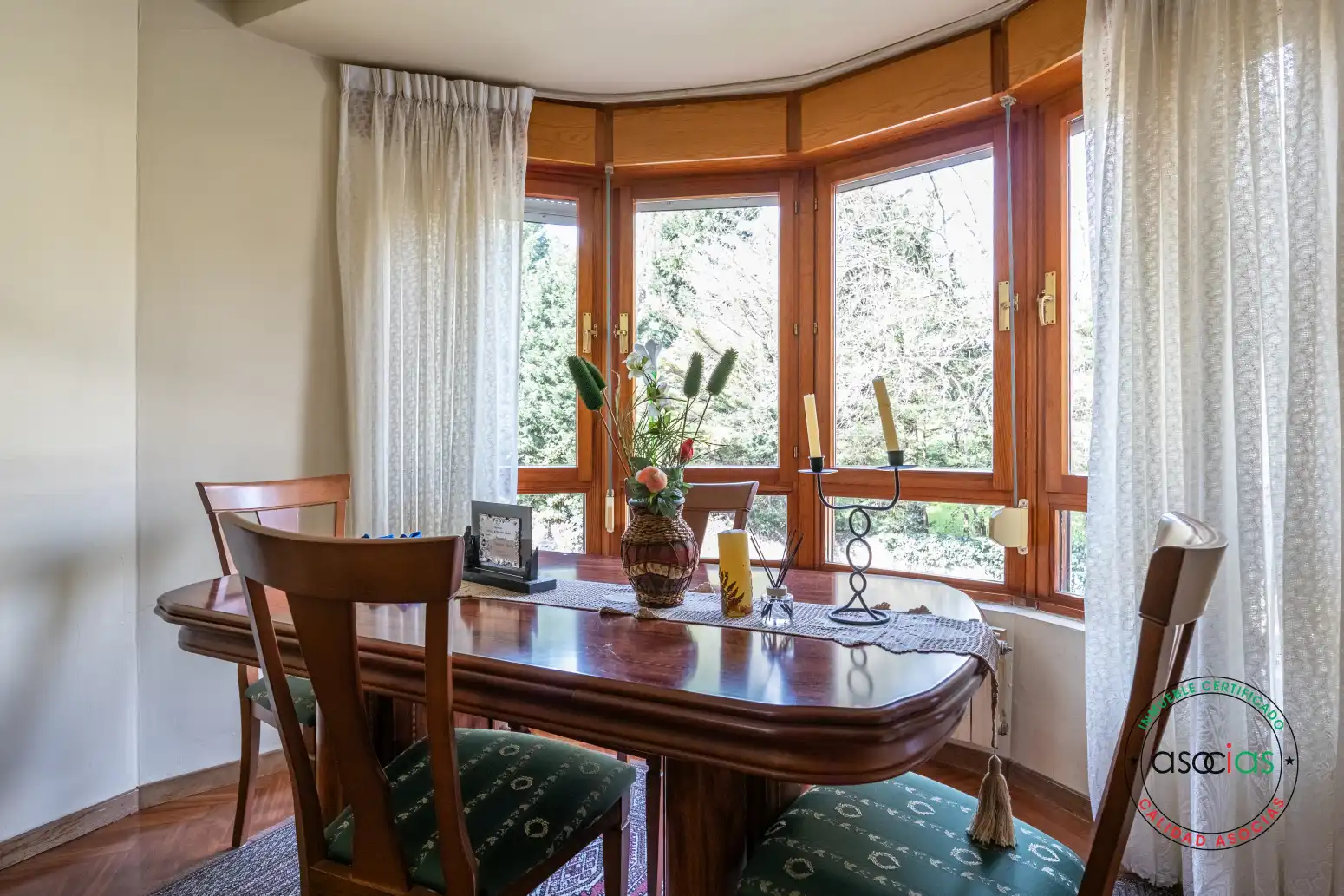 Dining room of Flat for sale in Teverga  with Heating, Parquet flooring and Terrace
