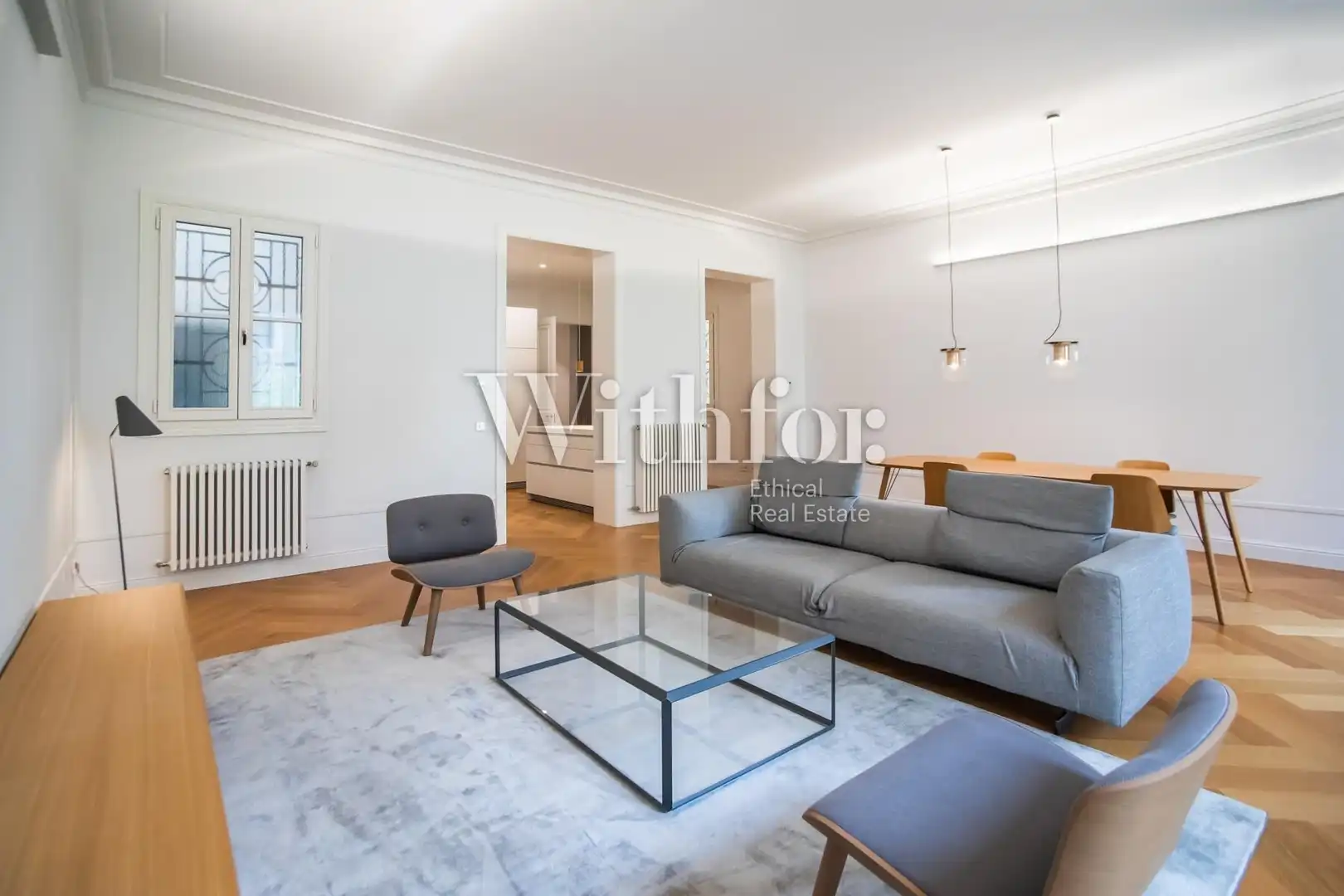 Living room of Flat for rent in Barcelona  with Air Conditioner, Heating and Terrace