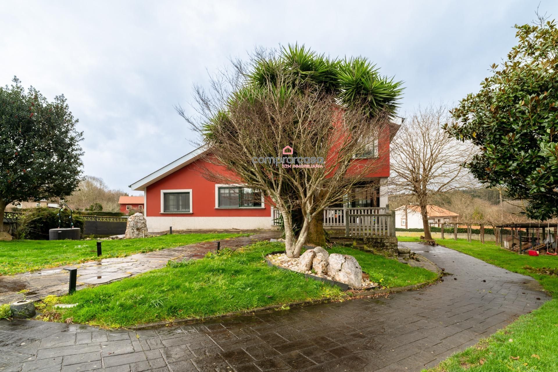 Vista exterior de Casa o chalet en venta en Cambre  con Jardín privado, Terraza y Trastero