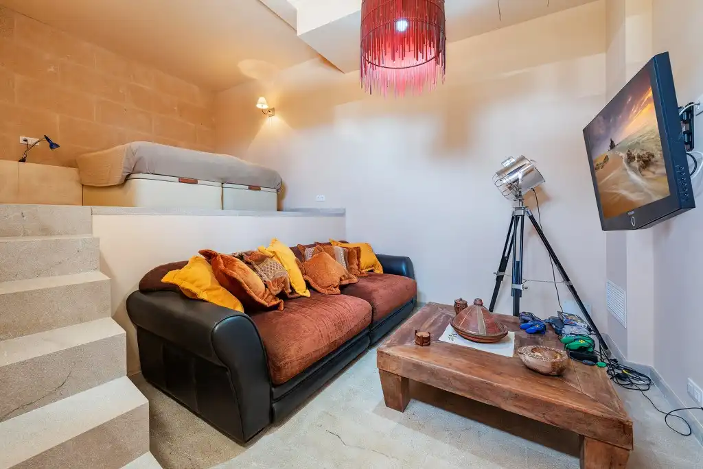 Sala de estar de Casa o chalet en venta en Pollença con Aire acondicionado, Calefacción y Jardín privado