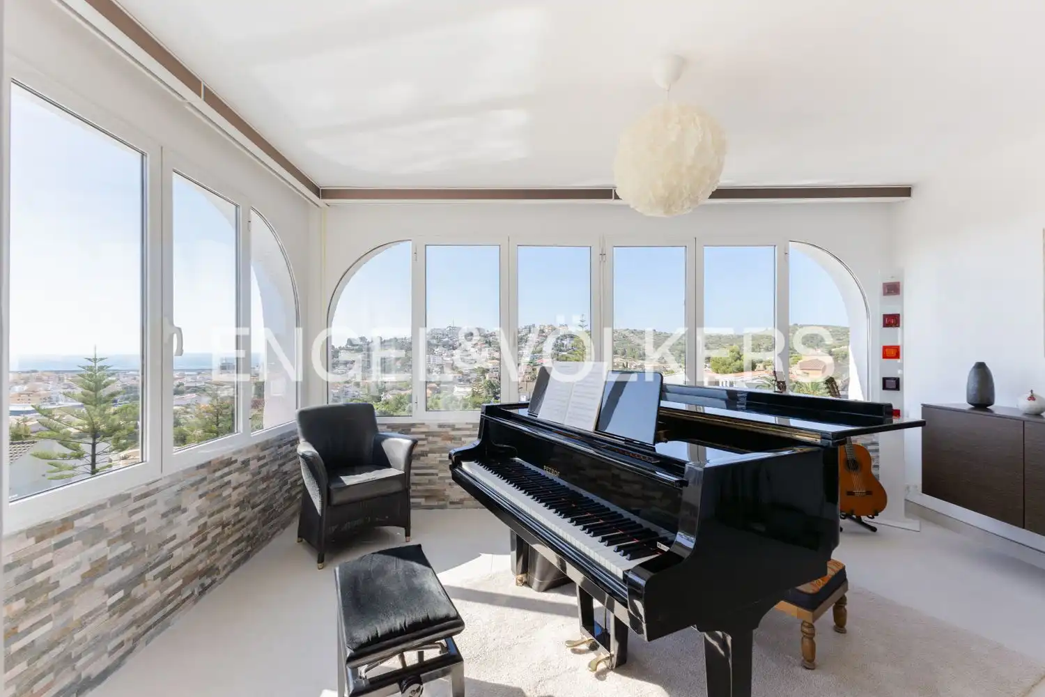 Sala de estar de Casa o chalet en venta en Peñíscola / Peníscola con Aire acondicionado, Calefacción y Jardín privado