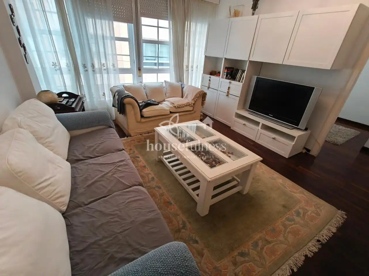 Wohnzimmer von Wohnungen zur Miete in Ferrol mit Heizung, Abstellraum und Möbliert
