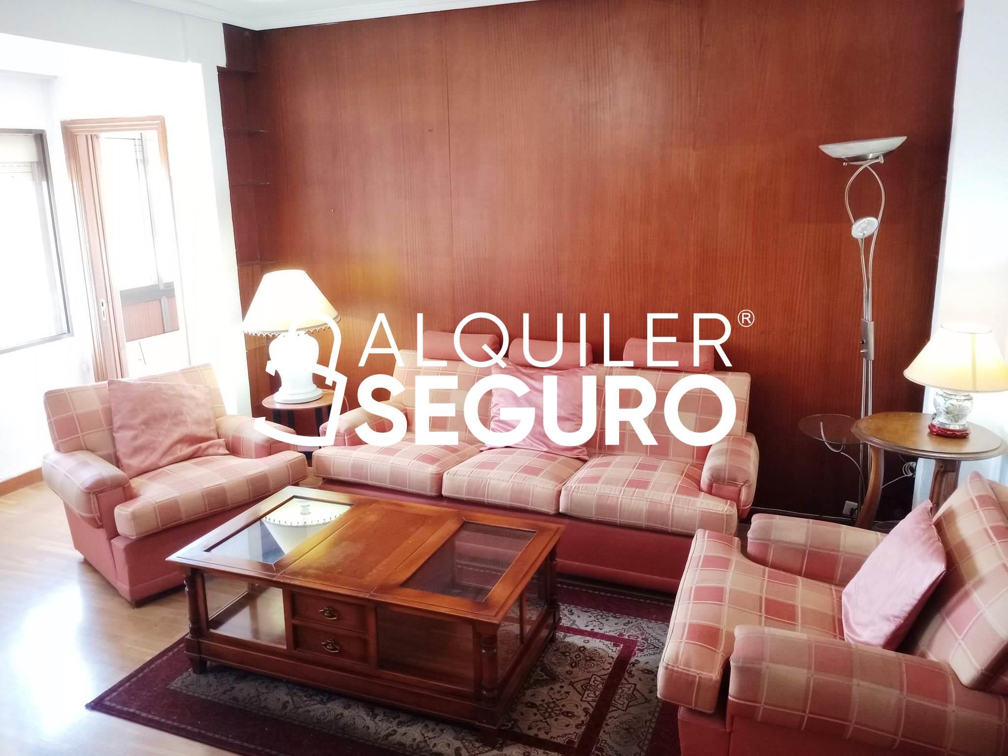 Sala d'estar de Pis de lloguer en Valladolid Capital amb Calefacció, Terrassa i Moblat