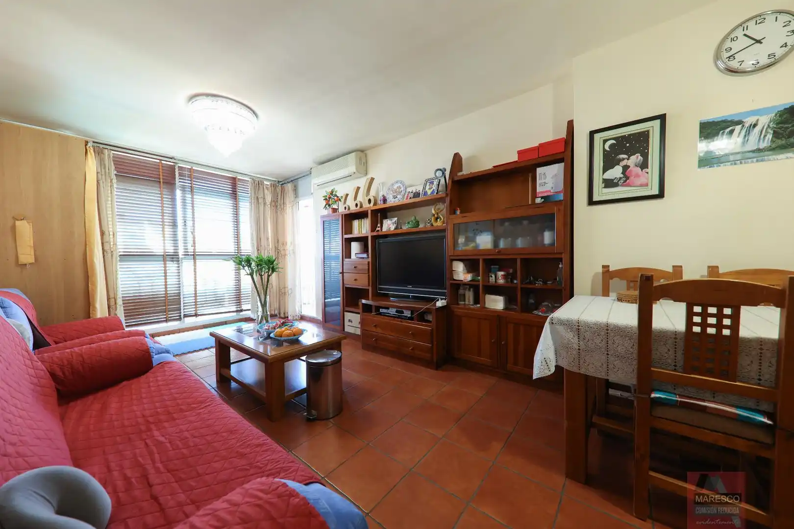 Wohnzimmer von Wohnung zum Verkauf in Fuengirola mit Klimaanlage, Terrasse und Abstellraum