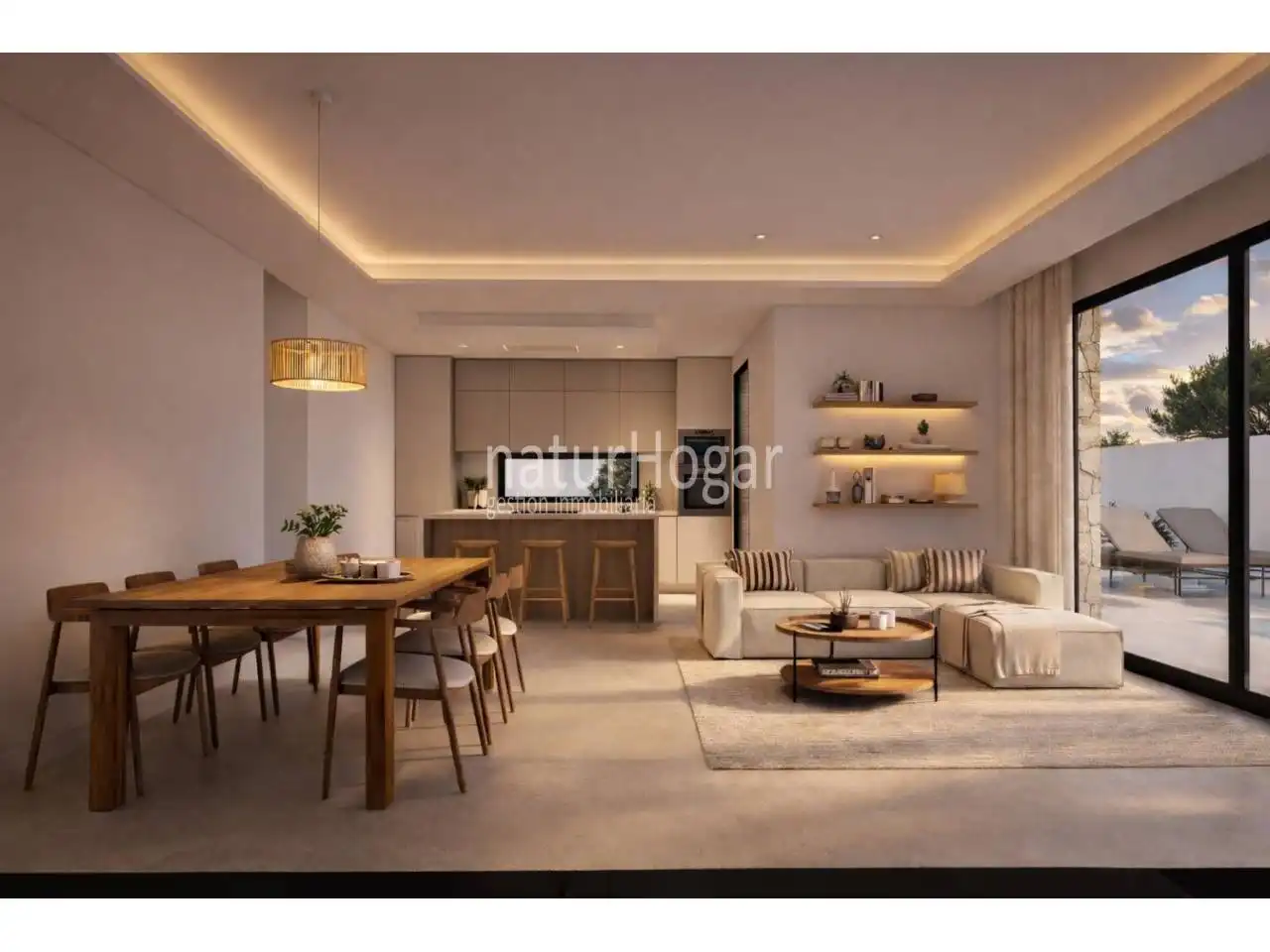 Living room of Houses for sale in La Pobla de Vallbona  with Air Conditioner, Private garden and Swimming Pool