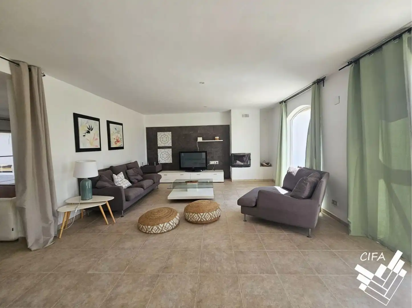 Living room of Houses for sale in Càlig  with Air Conditioner, Private garden and Furnished