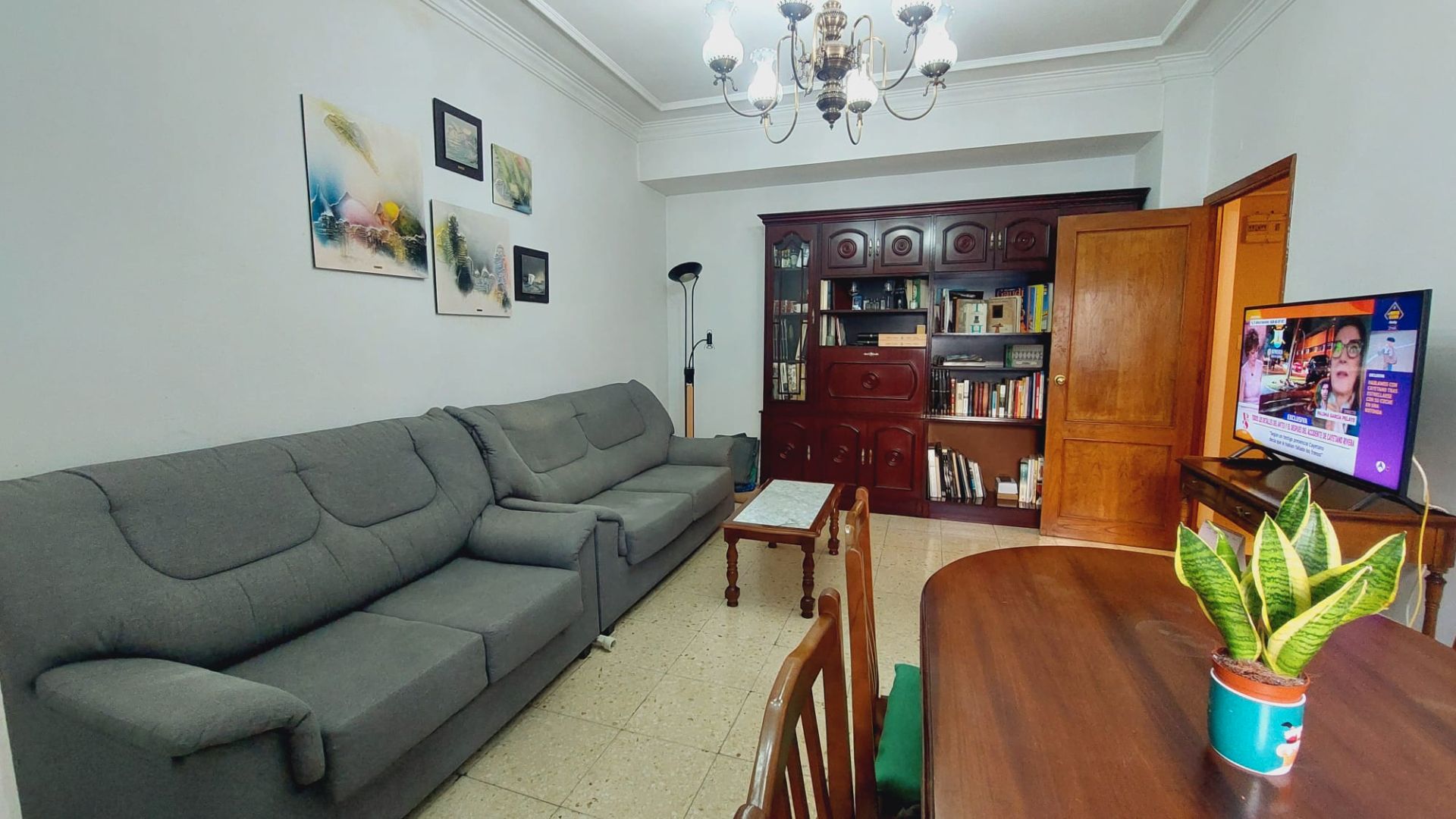 Living room of Flat for sale in Ourense Capital   with Heating and Furnished