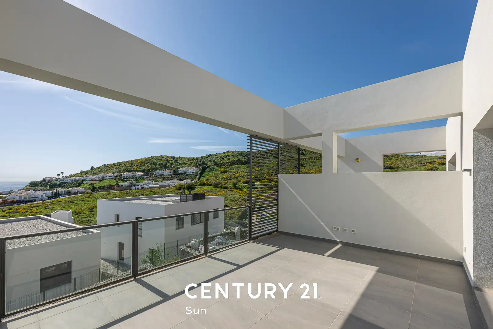 Terraza de Casa adosada en venta en Mijas con Aire acondicionado, Calefacción y Jardín privado