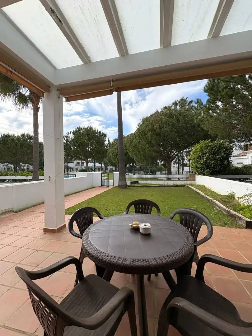 Terrace of Apartments for rent in Chiclana de la Frontera  with Air Conditioner and Private garden