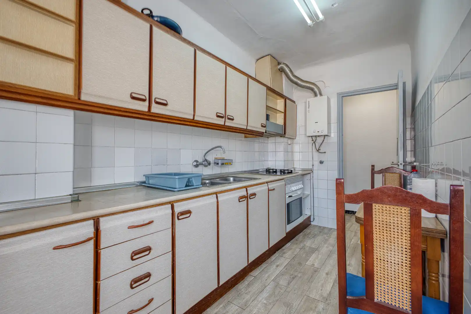 Küche von Wohnung zum Verkauf in Jijona / Xixona mit Klimaanlage, Heizung und Parkett