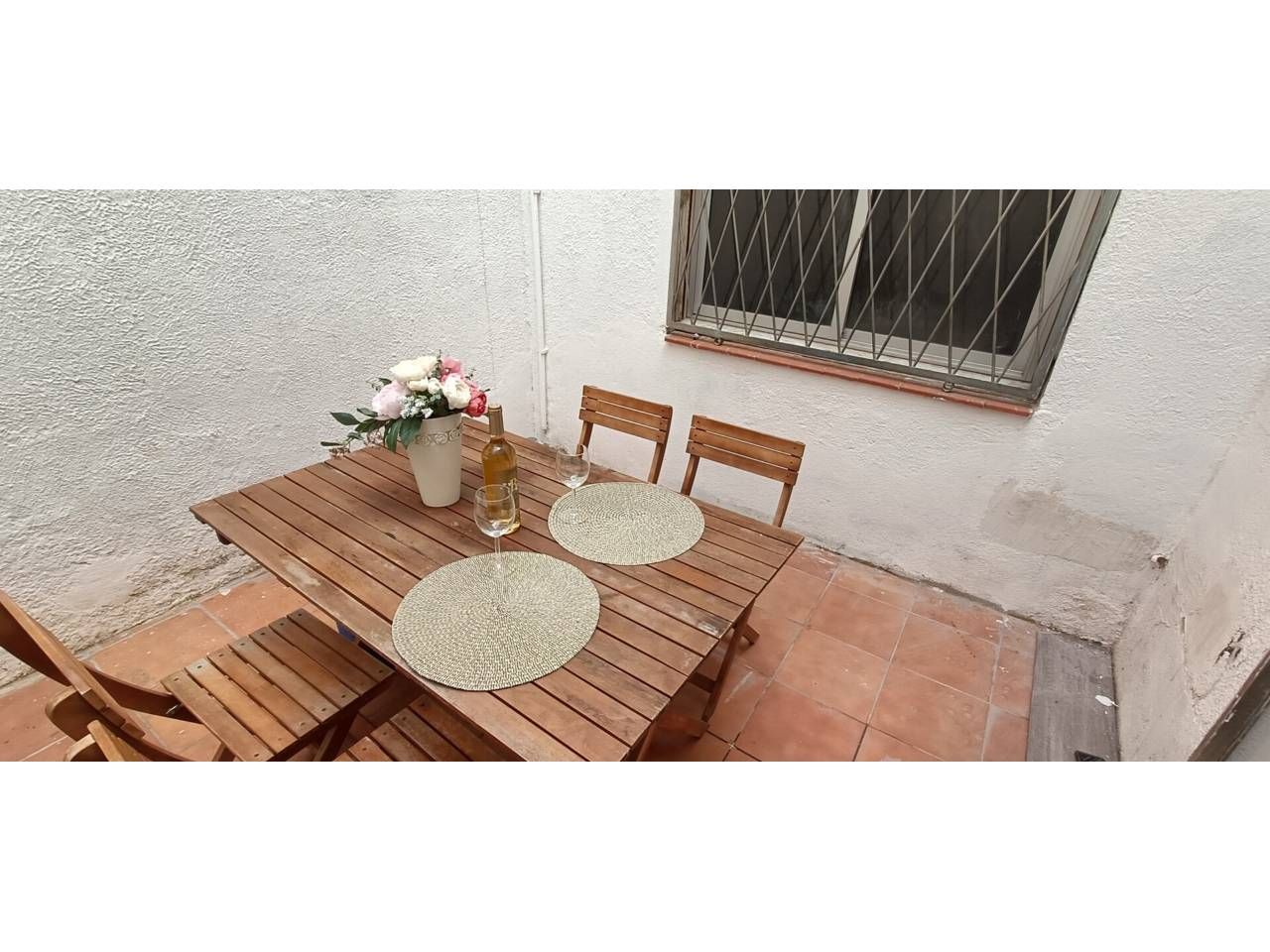 Terrace of Flat for sale in Santa Coloma de Gramenet  with Air Conditioner