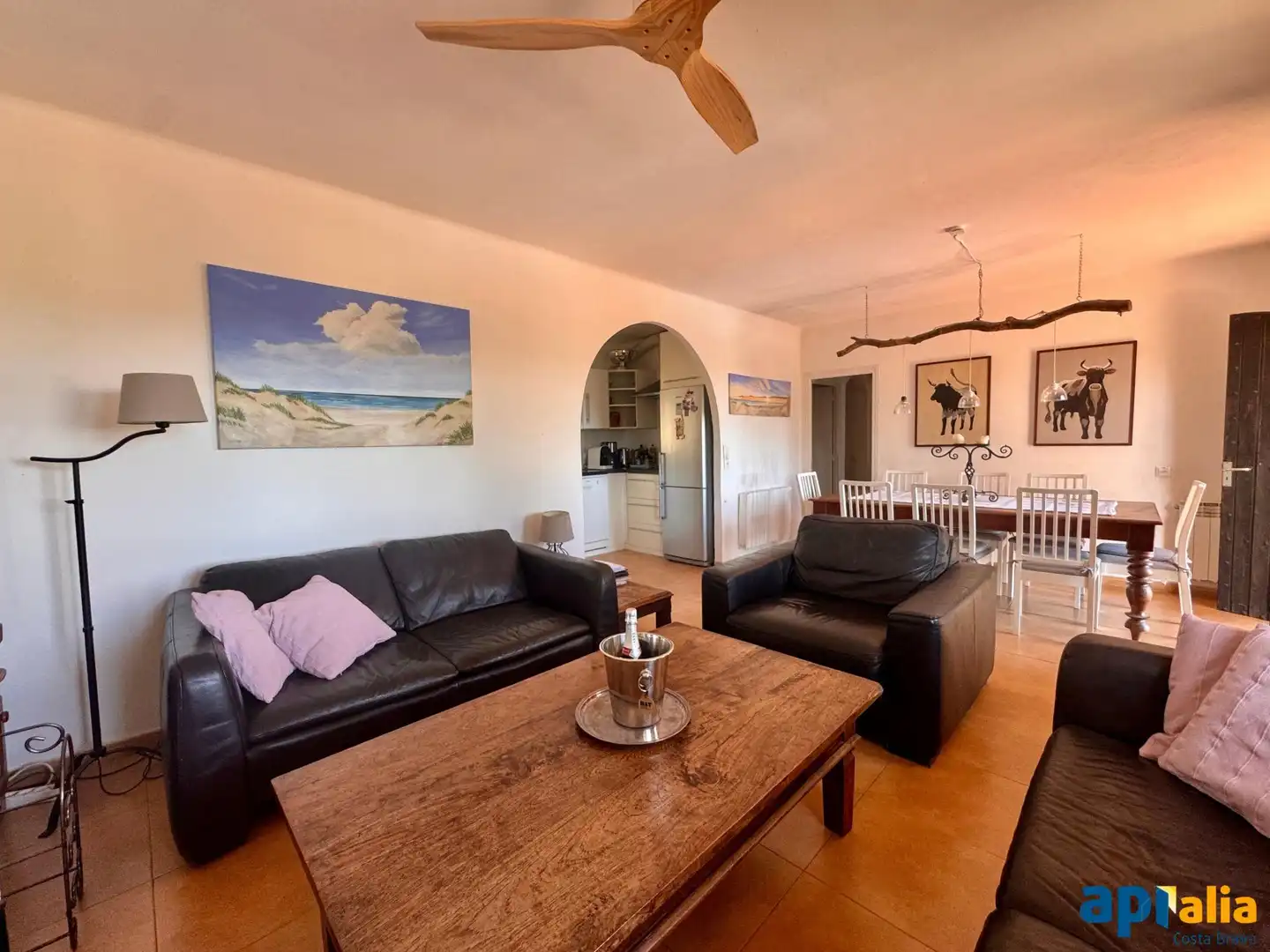 Sala d'estar de Casa o xalet en venda en Lloret de Mar amb Aire condicionat, Calefacció i Jardí privat