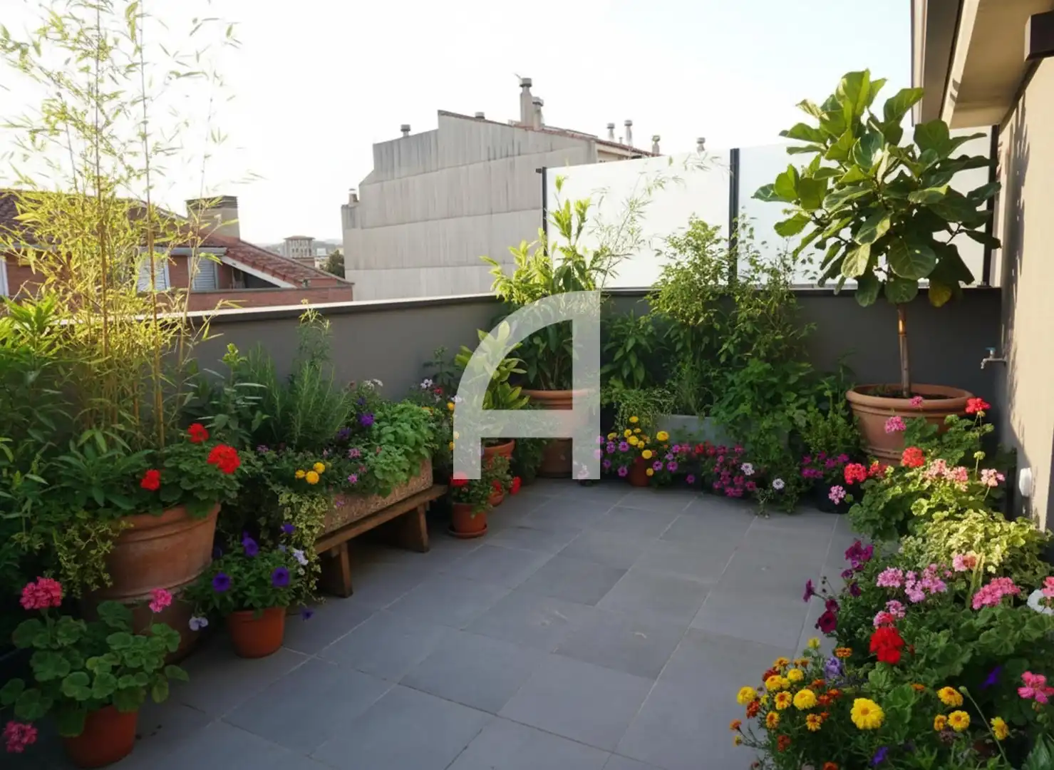 Terrace of Duplexes for sale in Terrassa  with Air Conditioner, Heating and Parquet flooring