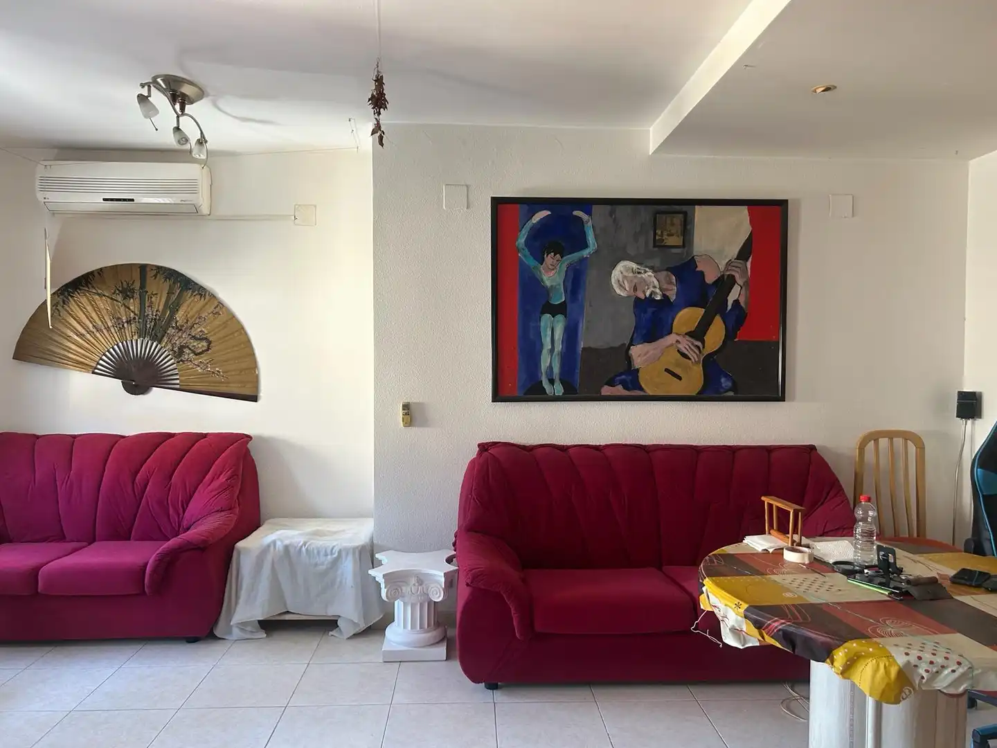 Sala de estar de Piso en venta en Massalavés con Aire acondicionado, Amueblado y Horno