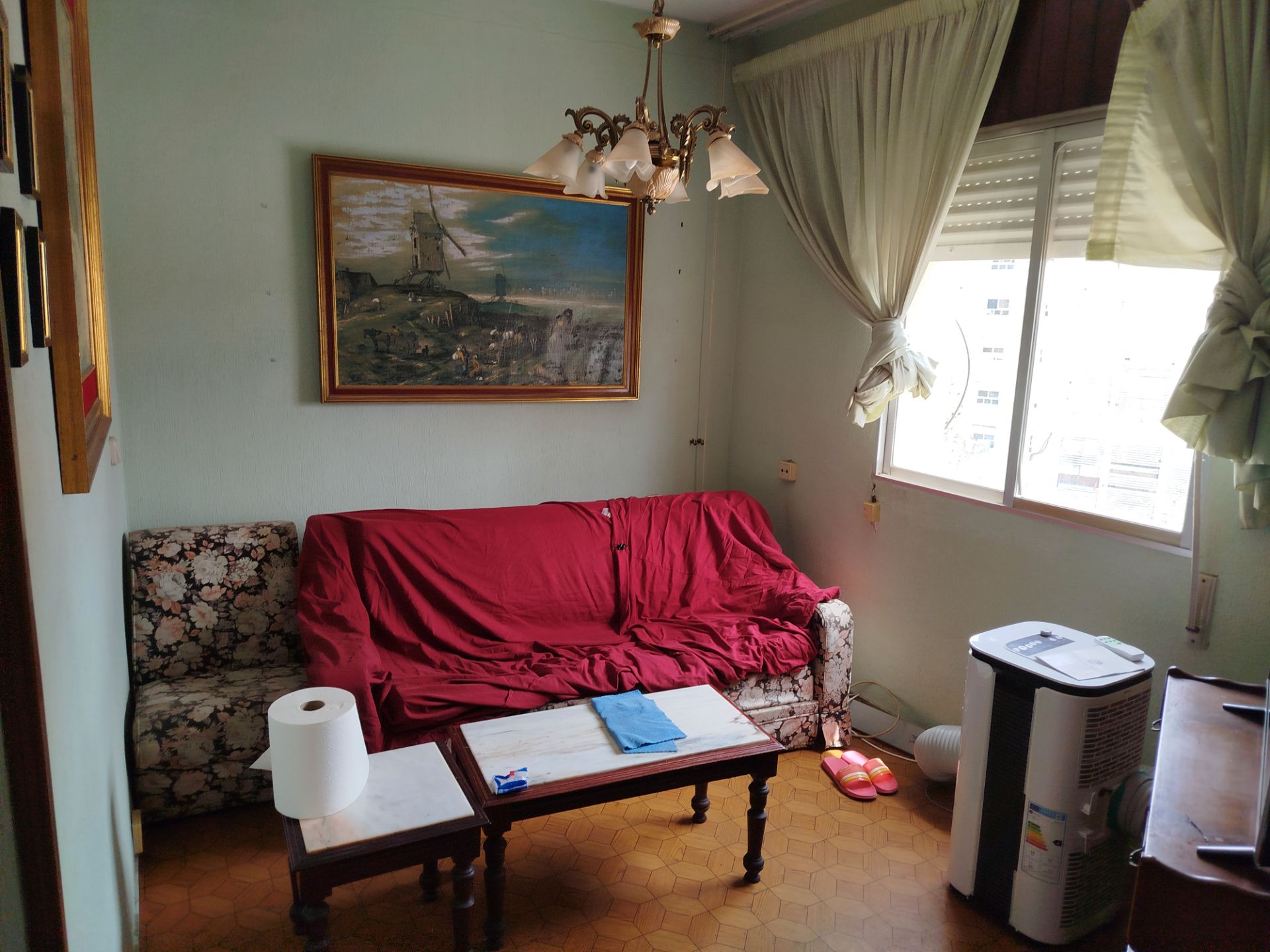 Living room of Flat for sale in Alicante / Alacant  with Air Conditioner and Furnished