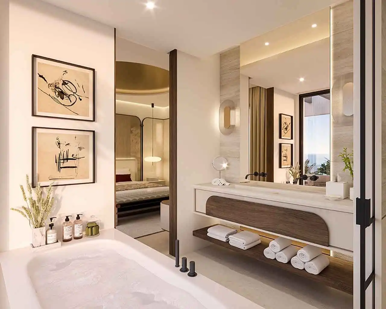 Baño de Planta baja en venta en Marbella con Aire acondicionado, Calefacción y Jardín privado