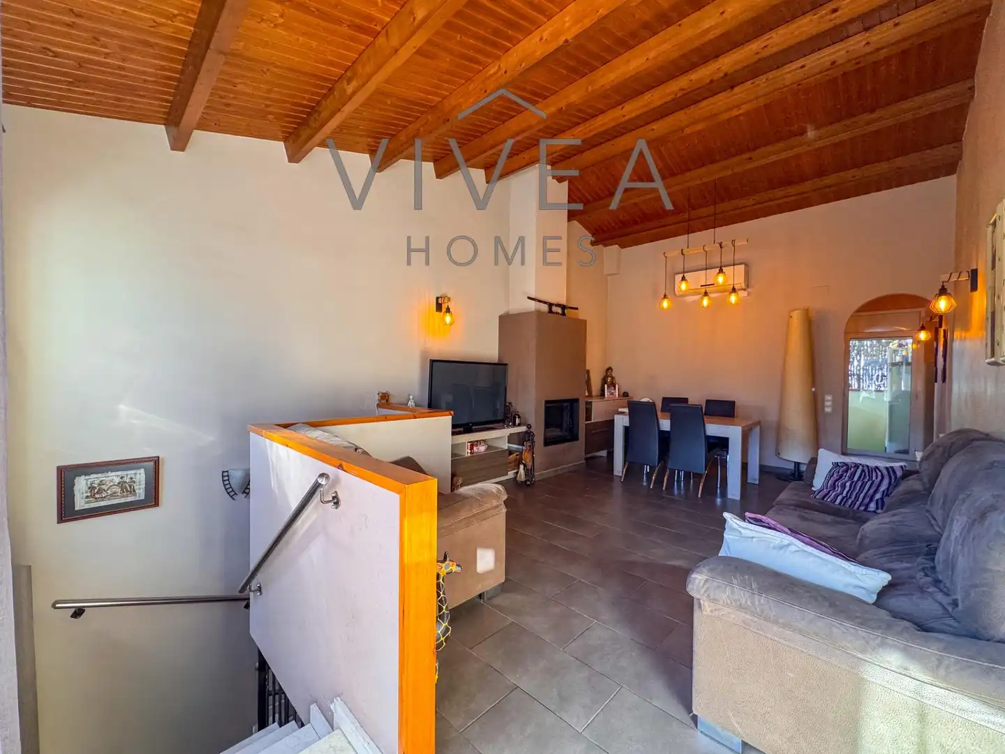 Sala de estar de Casa o chalet en venta en Sabadell con Aire acondicionado, Calefacción y Terraza