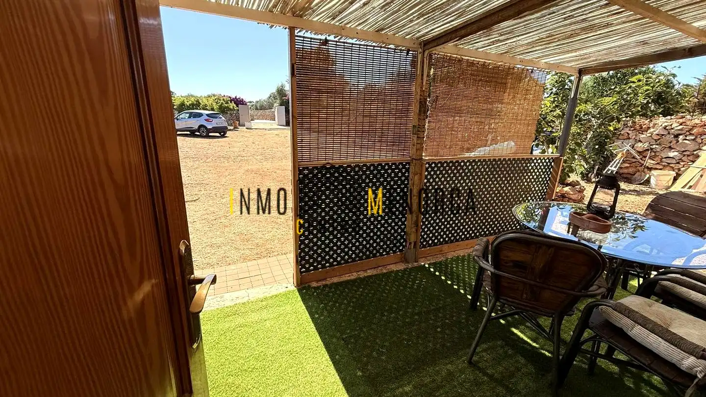 Terraza de Finca rústica en venta en Sant Lluís con Aire acondicionado, Jardín privado y Terraza