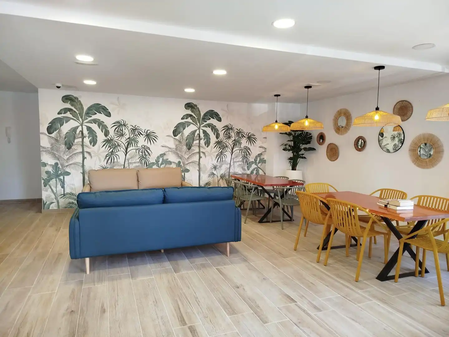 Sala d'estar de Estudi de lloguer en Las Palmas de Gran Canaria amb Moblat
