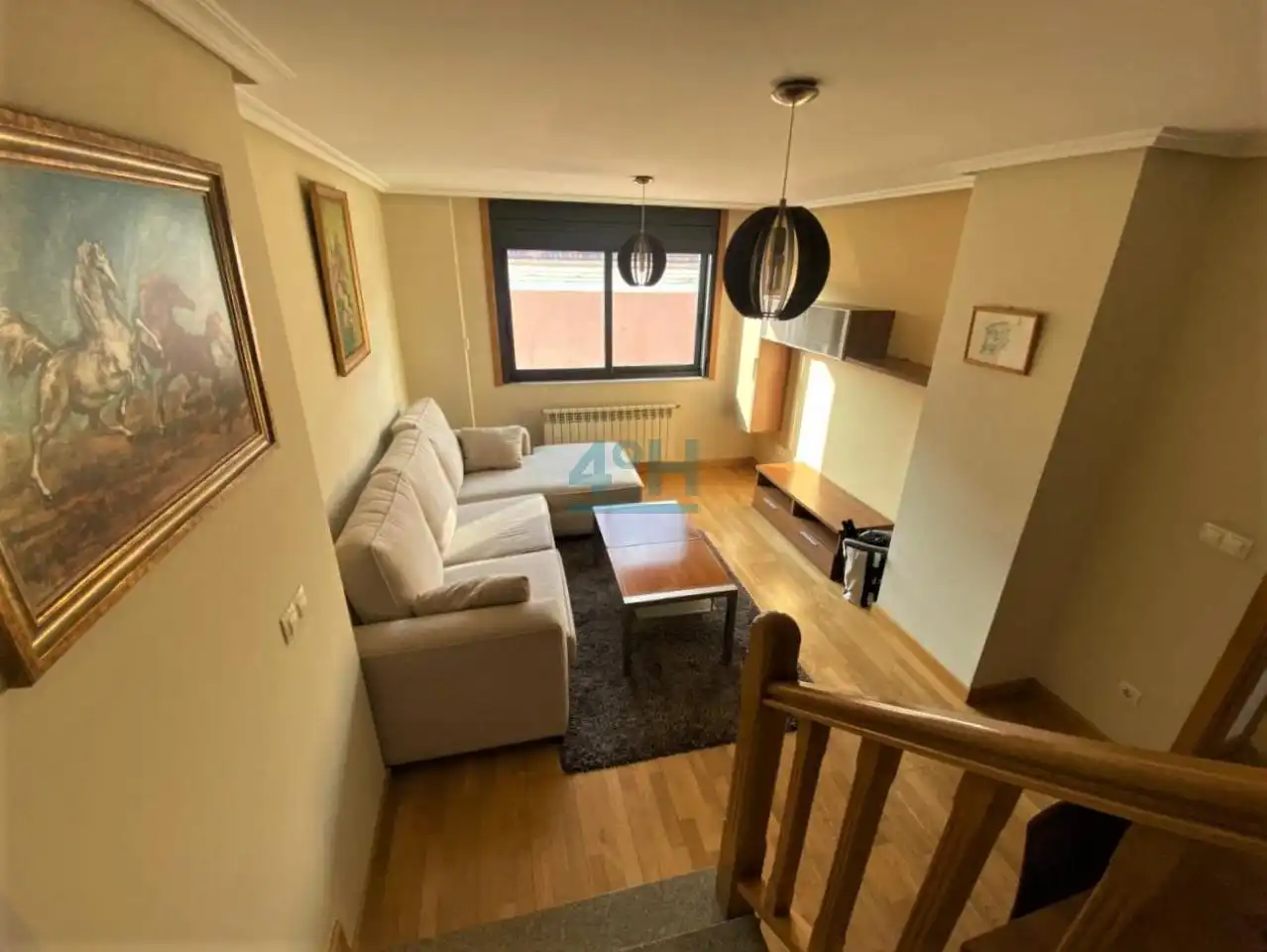 Sala de estar de Dúplex en venta en Ourense Capital  con Calefacción, Terraza y Amueblado