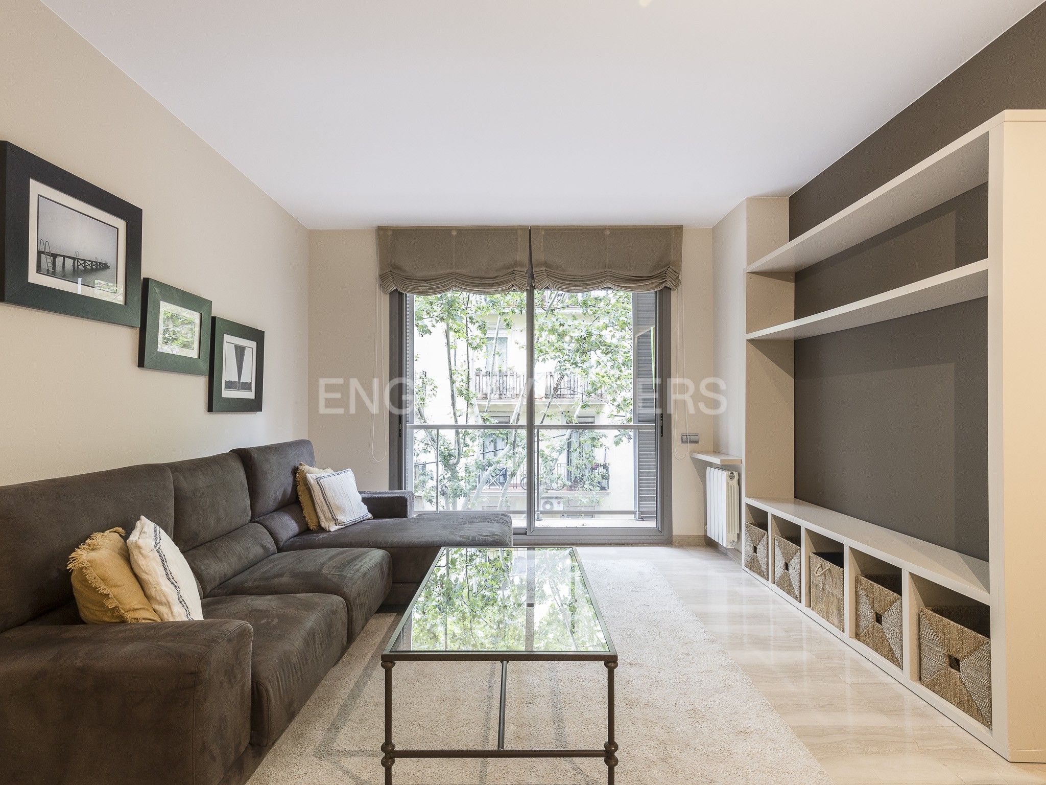 Sala d'estar de Apartament de lloguer en  Barcelona Capital amb Aire condicionat, Calefacció i Terrassa