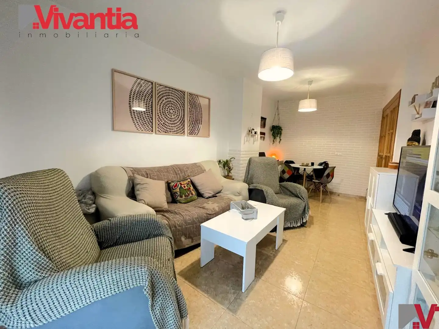 Wohnzimmer von Dachboden zum Verkauf in Lorca mit Klimaanlage, Terrasse und Abstellraum
