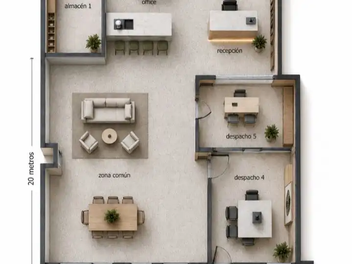 Office for rent in Madrid  with Air Conditioner, Heating and Internet