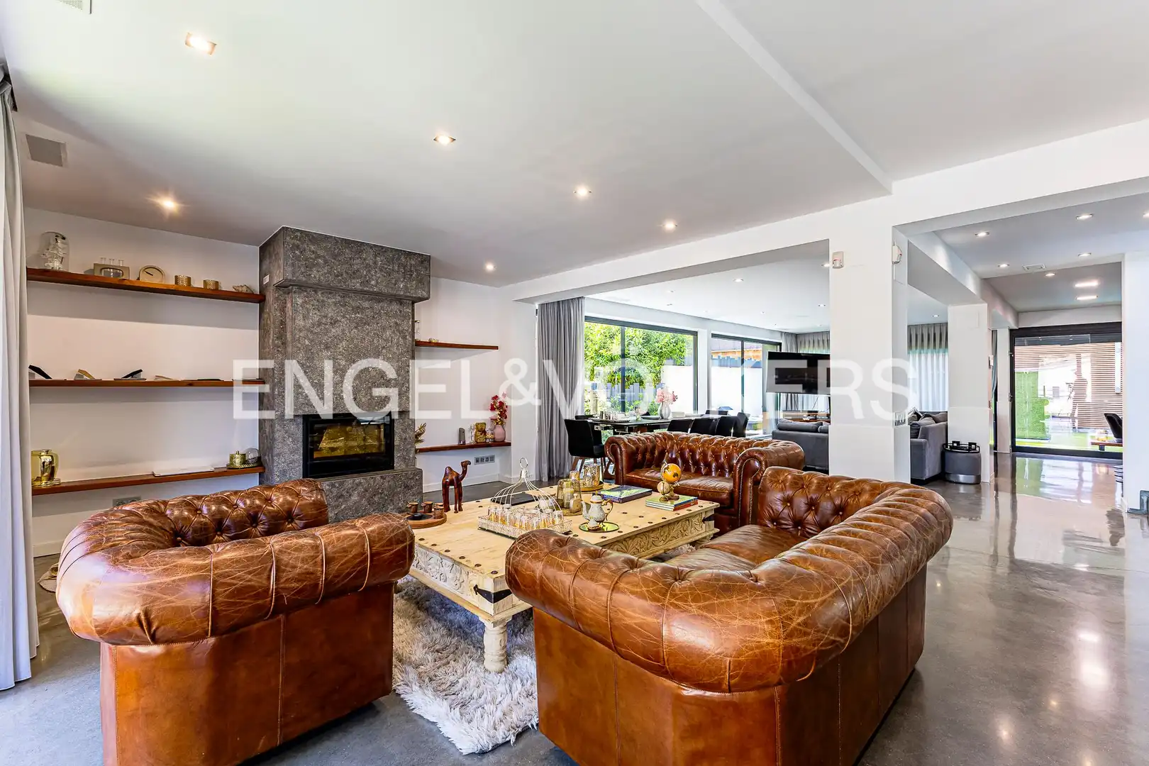Living room of Houses for rent in Castelldefels  with Air Conditioner, Heating and Private garden