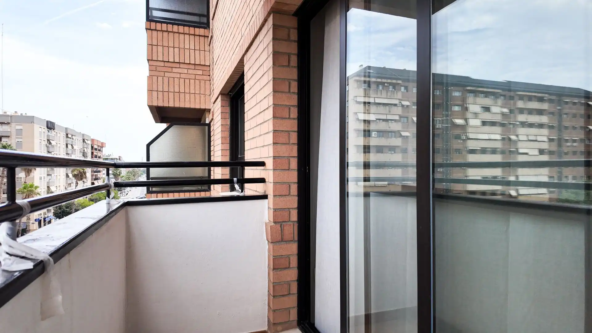 Balcony of Flat for rent in Valencia  with Air Conditioner, Heating and Terrace