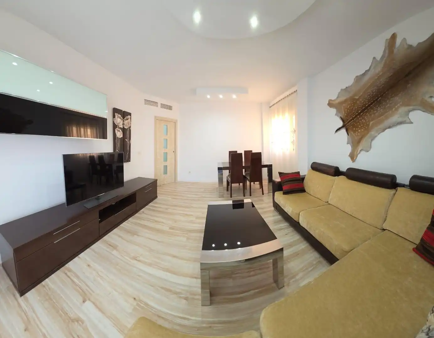 Sala de estar de Ático en venta en Mazarrón con Aire acondicionado, Calefacción y Parquet