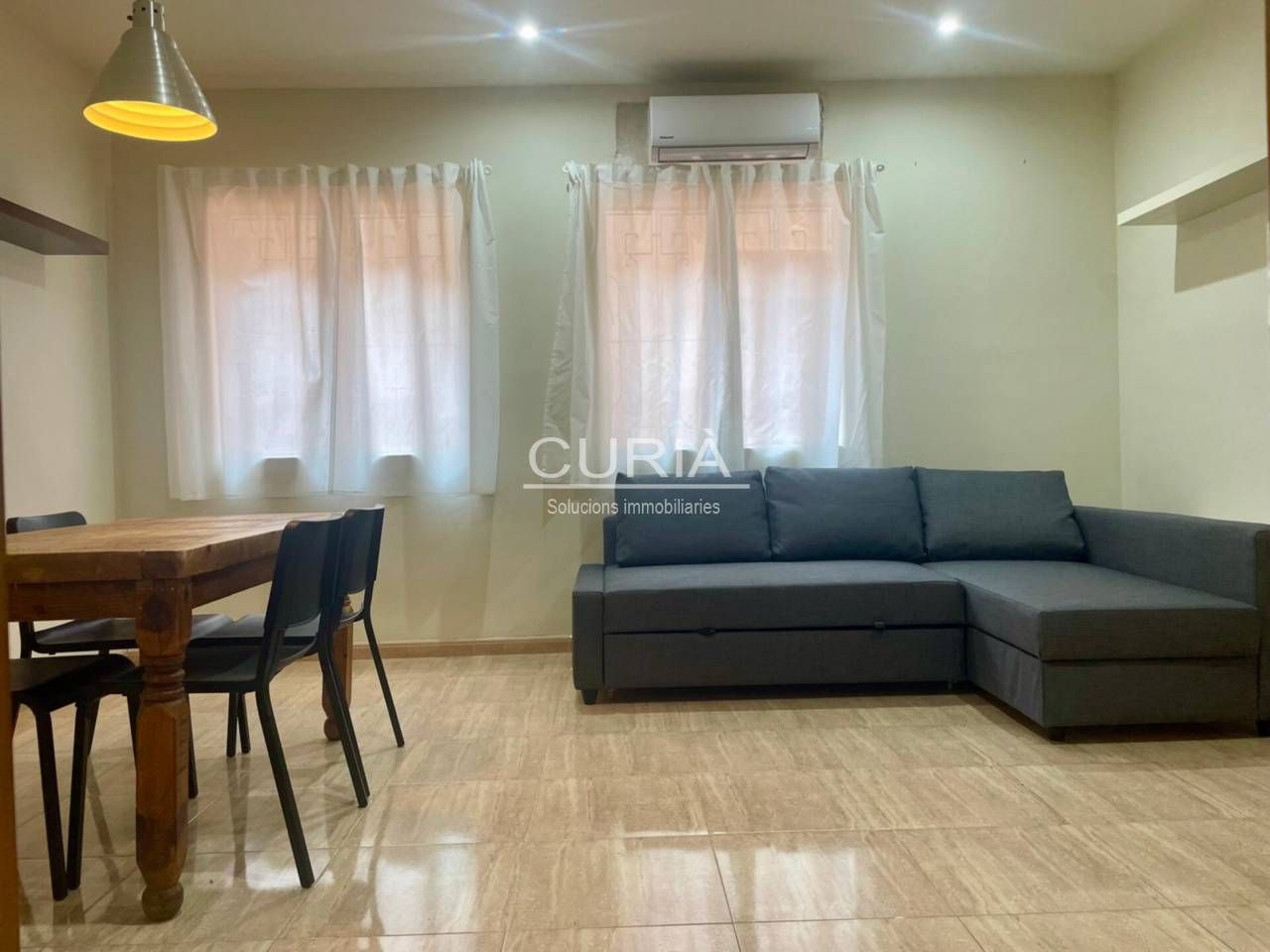 Living room of Apartment to rent in  Lleida Capital  with Air Conditioner, Heating and Terrace
