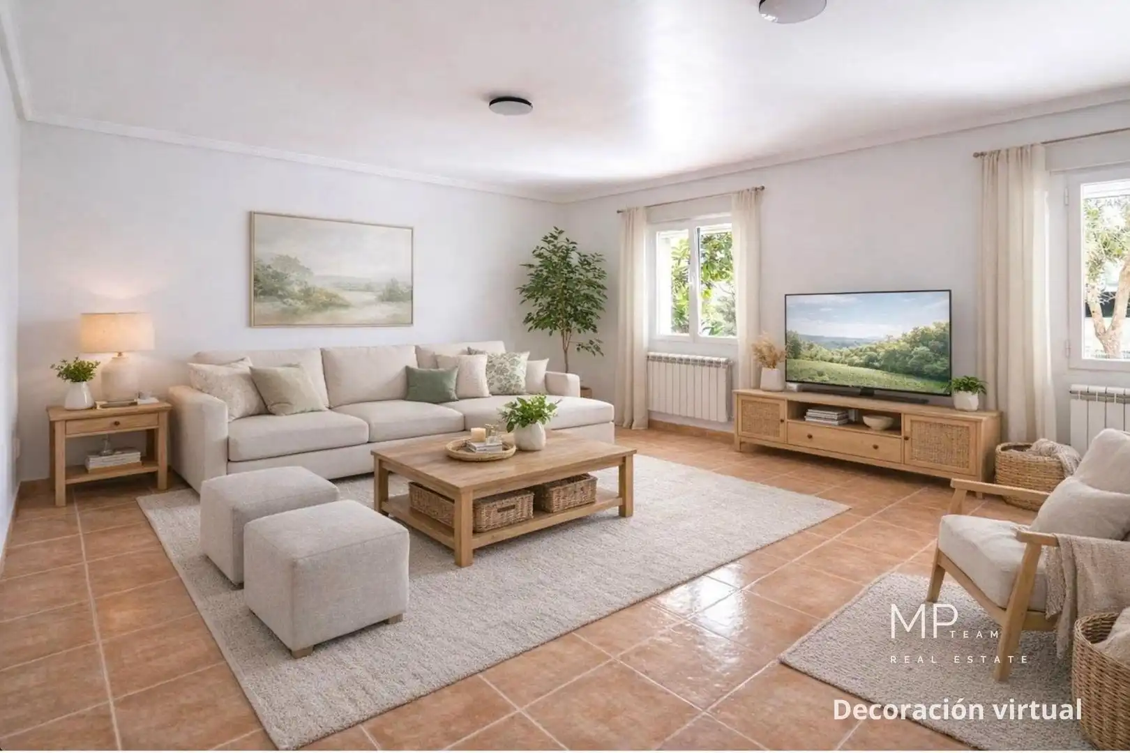 Sala de estar de Casa o chalet en venta en Galapagar con Calefacción y Piscina