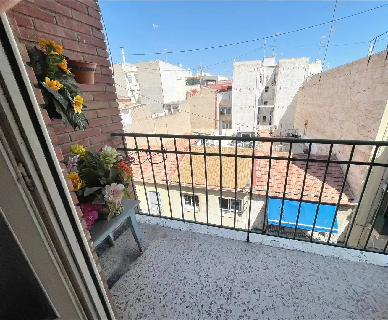 Terraza de Piso en venta en Elche / Elx con Amueblado y Balcón