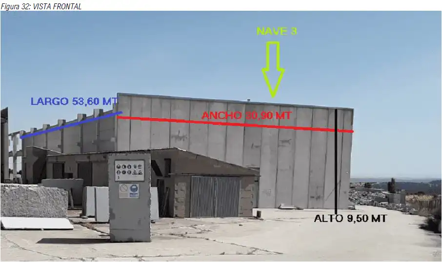 Vista exterior de Nave industrial en venta en Villacastín