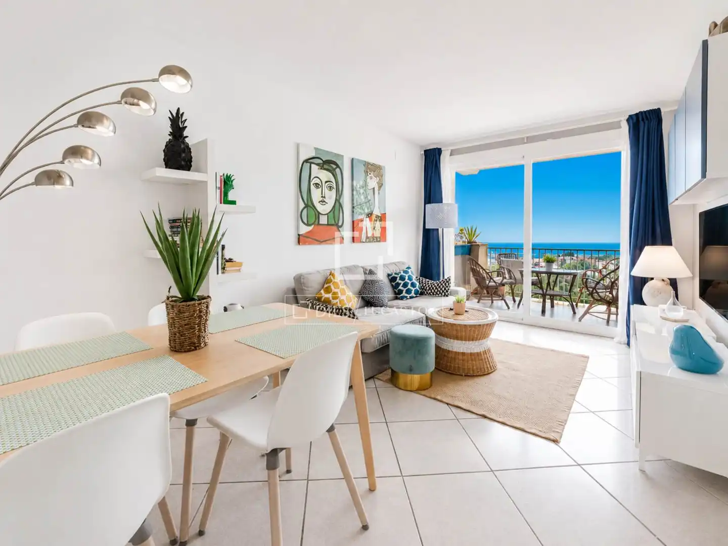 Living room of Flat for sale in Sant Pere de Ribes  with Air Conditioner, Heating and Private garden